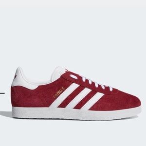 New adidas Originals Gazelle Mens Size 5  Women’s 7 shoes burgundy white Unisex